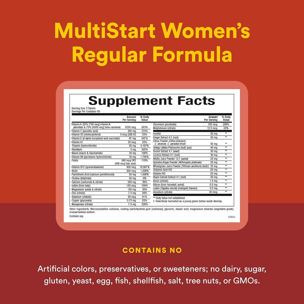 Natural Factors, Women's Plus MultiStart®, 180 таблеток