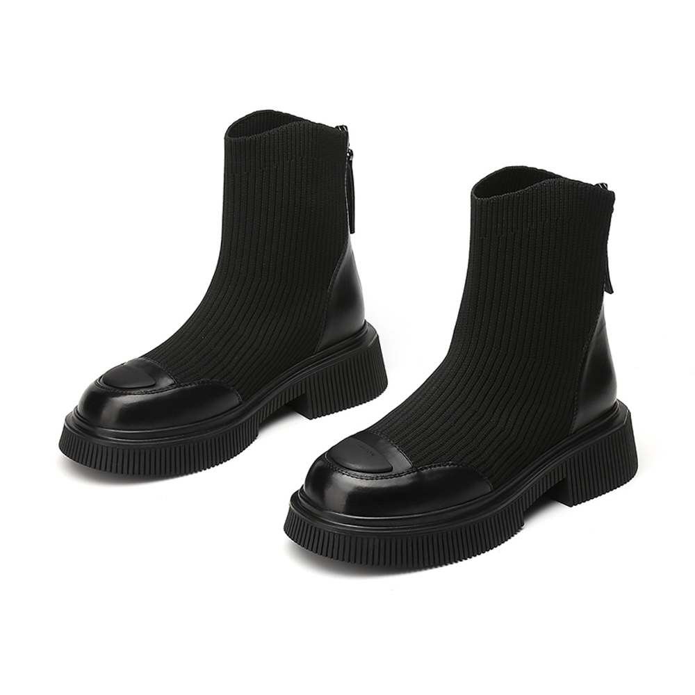 EXULL Q Stretch & Sock Boots Women"s Black/Khaki