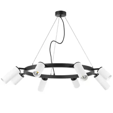 Люстра подвесная 8*GU10 LR018364864 черный/белый Rullo Lightstar