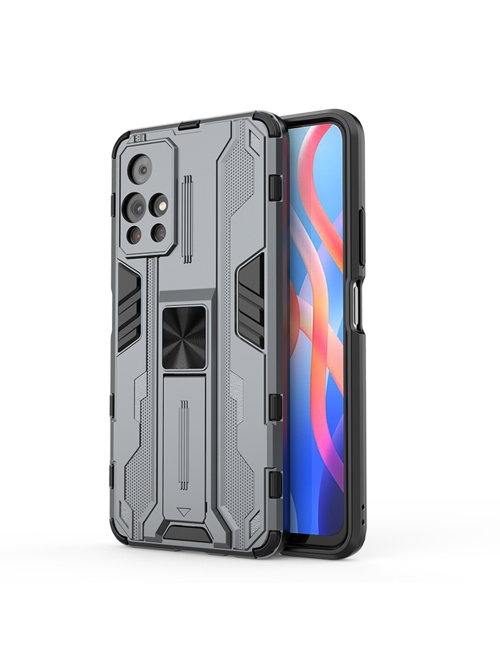 Противоударный чехол с подставкой Transformer для Xiaomi Poco M4 Pro 5G