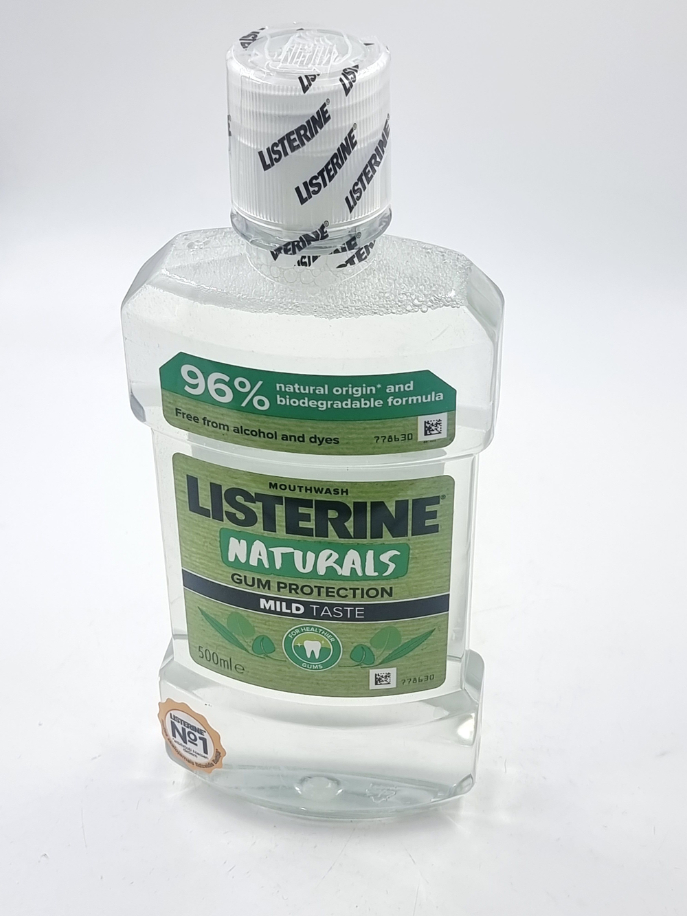 Ополаскиватель для полоскания рта Listerine с эфирными маслами без фтора и спирта 500 мл (Из Финлянии)
