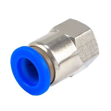 Фитинг для пластиковых трубок 10мм с внутренней резьбой 1/8'' Forsage F-SPCF10-01