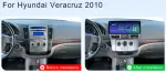 Магнитола для Hyundai iX55 - Kuberg монитор 12.3" в стиле MERCEDES на Android 13, Быстрая, CarPlay, 4G SIM-слот