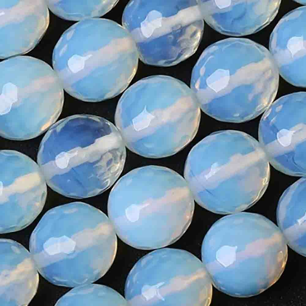 Бусина ограненная лунный камень(опалит) асс.