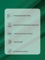Оксфорд 200D PU1000 78 г/м², 150 см / 10 метров, ОКС.TBY200D.S878.10, S878 т.зеленый