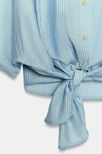 РУБАШКА В ПОЛОСКУ С УЗЛОМ — ZARA