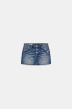 ДЖИНСОВАЯ МИНИ-ЮБКА TRF — ZARA