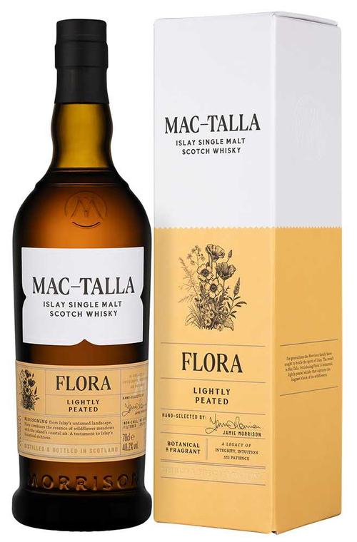 Виски Mac-Talla Flora Lightly Peated Islay Single Malt, gift box, 0.7 л