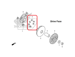 22123-KWN-780. ROLLER SET, WEIGHT.