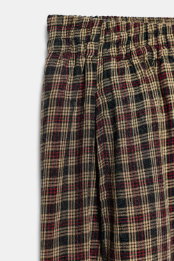 ZARA БРЮКИ БУФФИ В КЛЕТКУ, РАЗНОЦВЕТНЫЙ