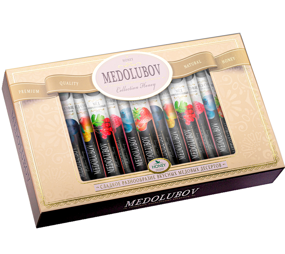 Подарочный набор ассорти Медолюбов, стики 10 г (50 шт.)