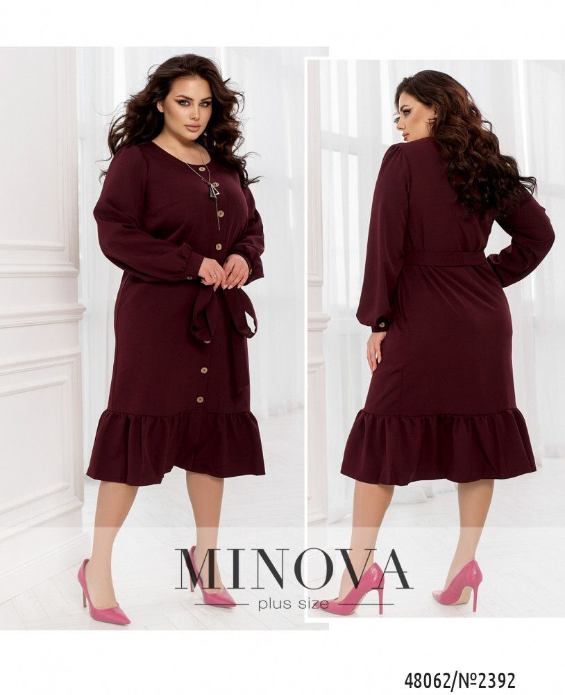 Платье 2392-бордо Minova Платье 2392-бордо Minova