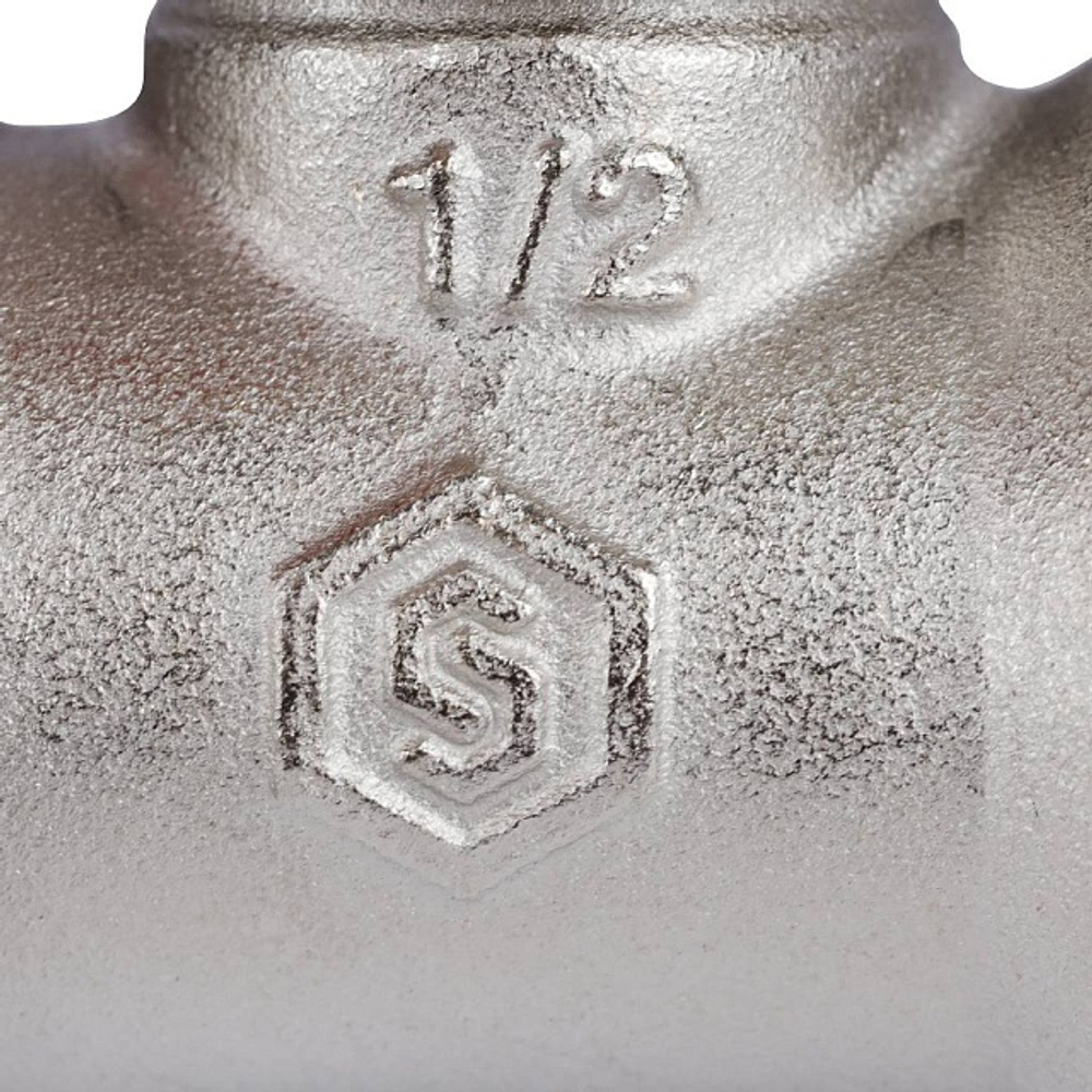 Вентиль ручной регулировки прямой STOUT - 1/2" (ВР/НР-американка, PN10, Tmax 120°C, с дополнительным уплотнением)