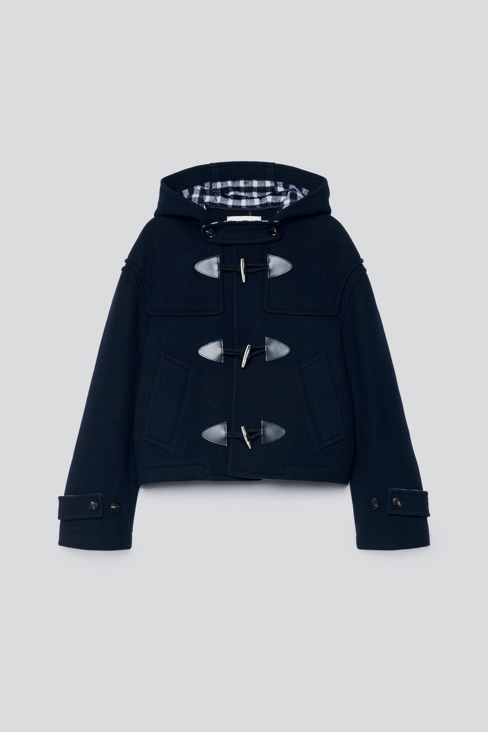 ZARA X BAISI GUADAGNINO УКОРОЧЕННОЕ ПАЛЬТО, СИНИЙ