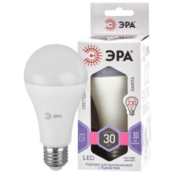 Лампа светодиодная ЭРА STD LED A65-30W-860-E27 30Вт груша холодный дневной свет Е27 | Лампы cветодиодные Груша (A)