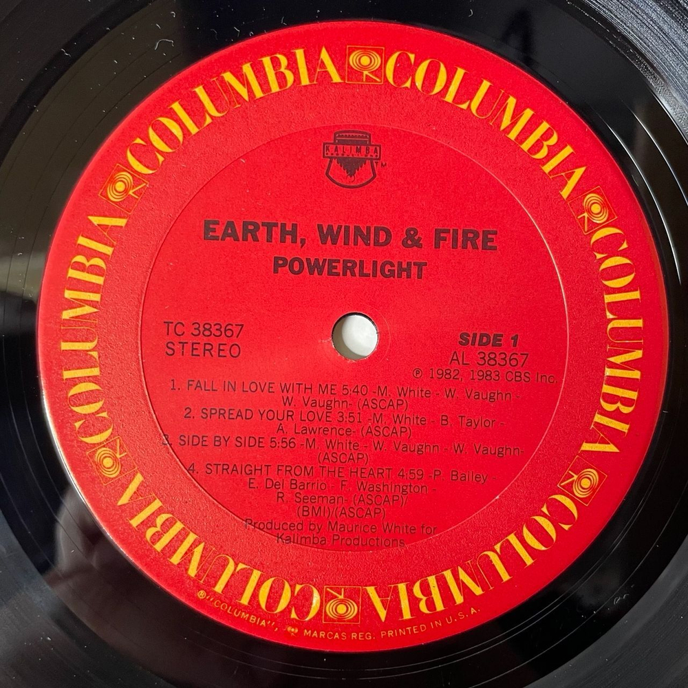 Винтажная виниловая пластинка LP Earth, Wind and Fire Powerlight (USA 1983)
