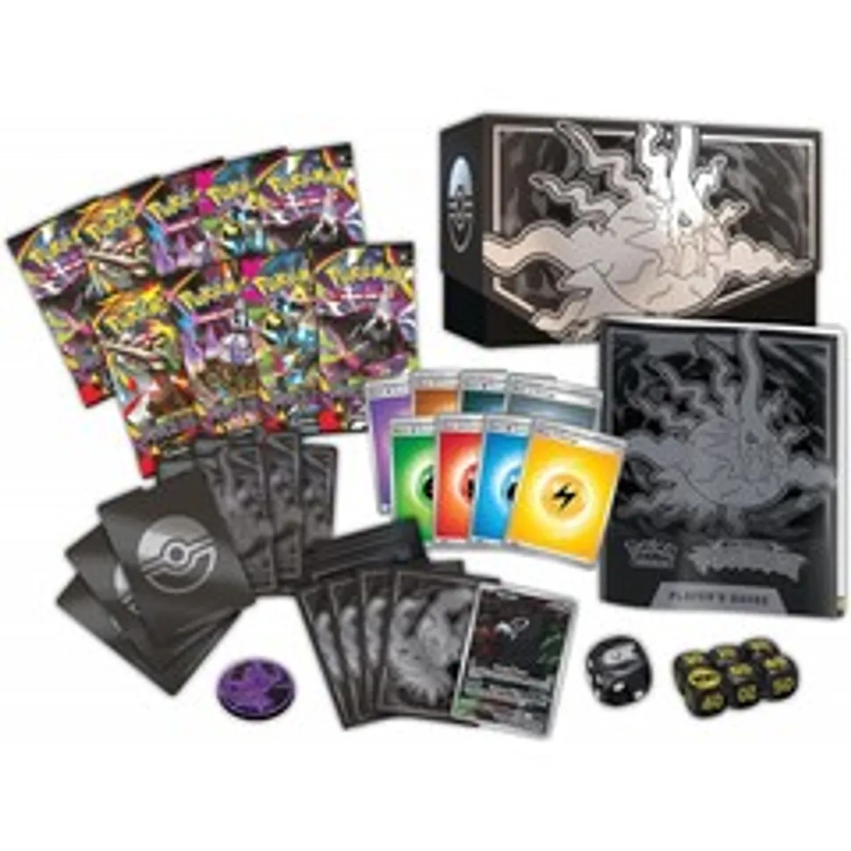 Набор карточек Pokemon TCG: Mega Evolution Elite Trainer Box (Pitch Black) (на английском языке)