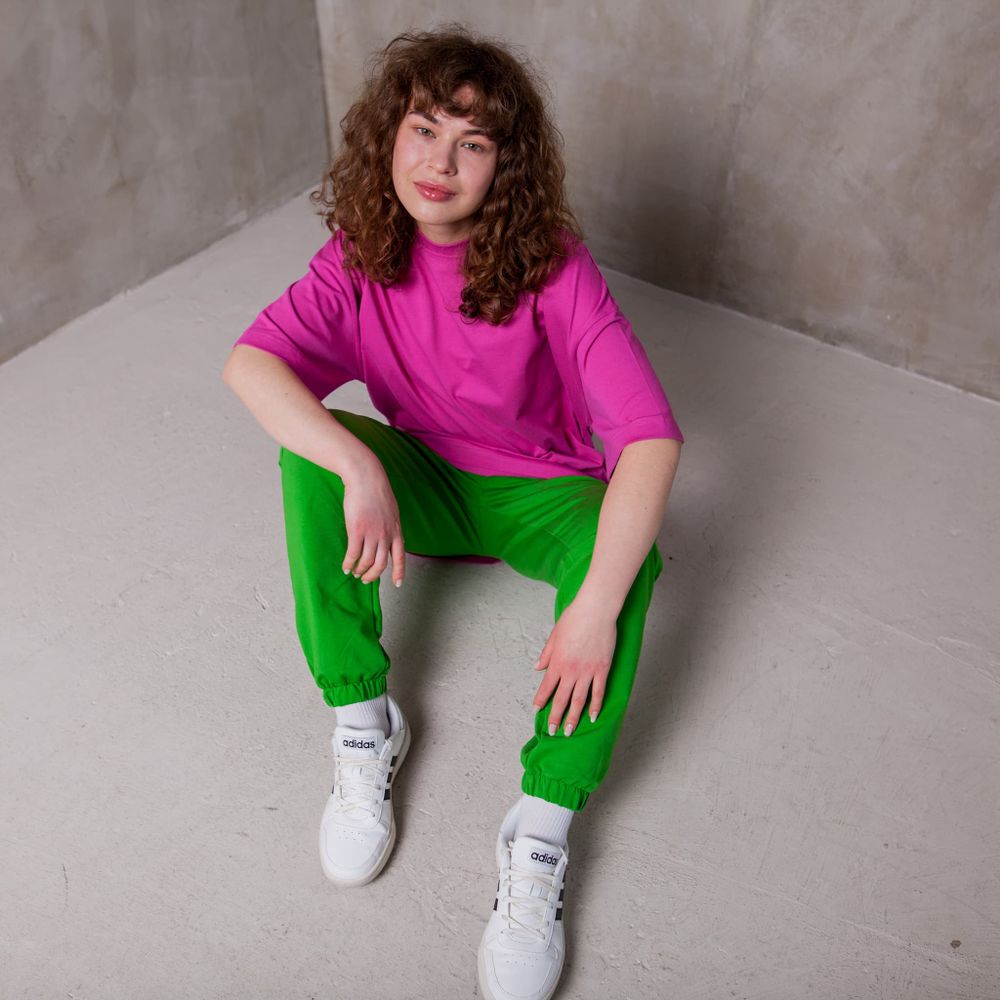 Футболка оверсайз "Bb team PINK" подростковая