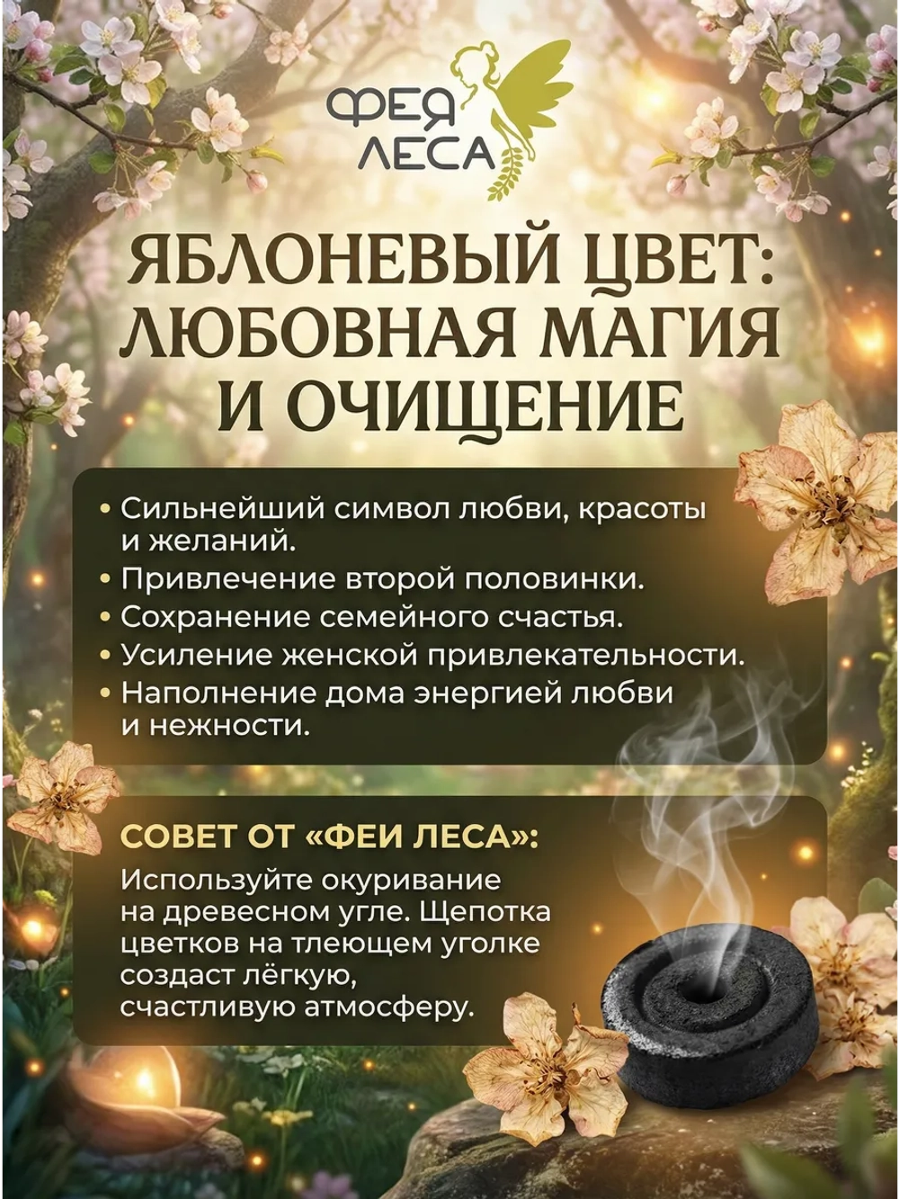 Яблоня дикая лист сушеный цельный для творчества