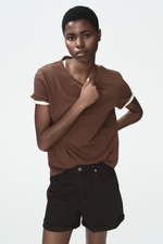 Футболка с загнутым краем - H&M