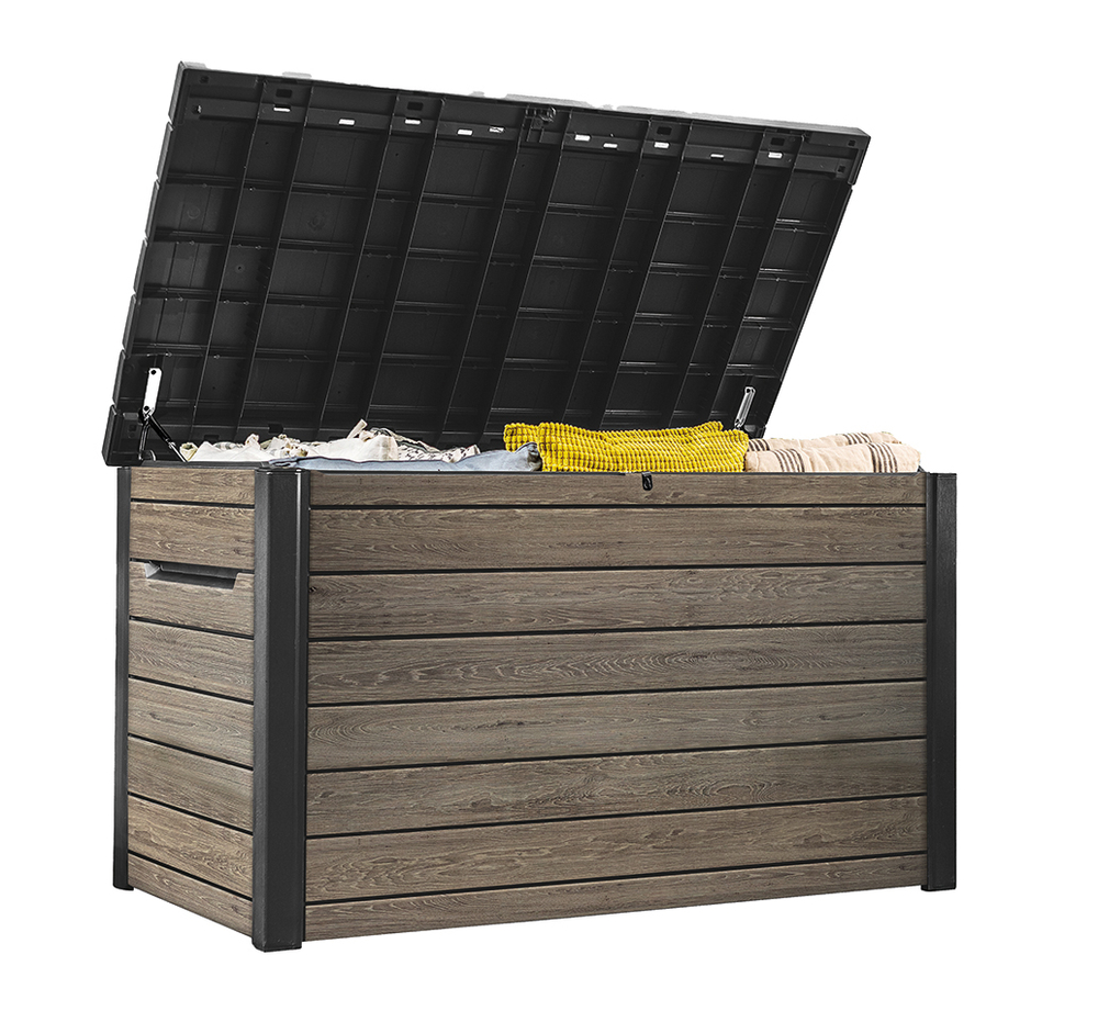 Пластиковый сундук Keter Deco deck 870 л ashwood