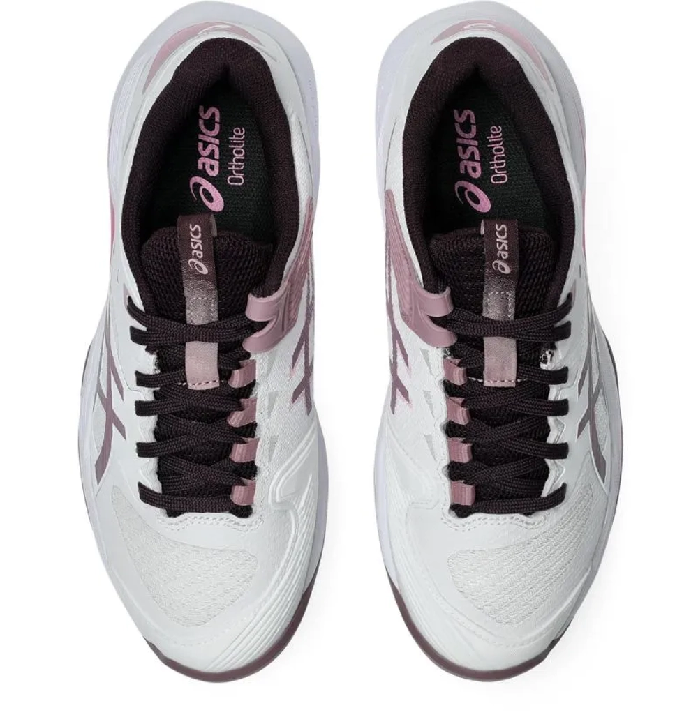 Женские теннисные кроссовки Asics Solution Speed FF 4 Clay - white/dusty mauve