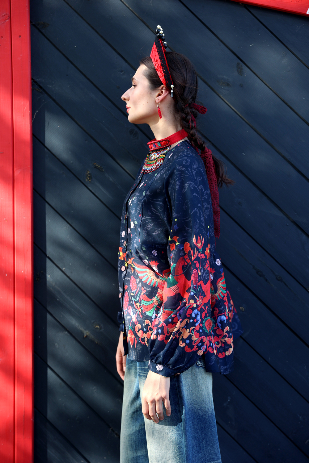 Blouse "Cloudberry. Maslenitsa"