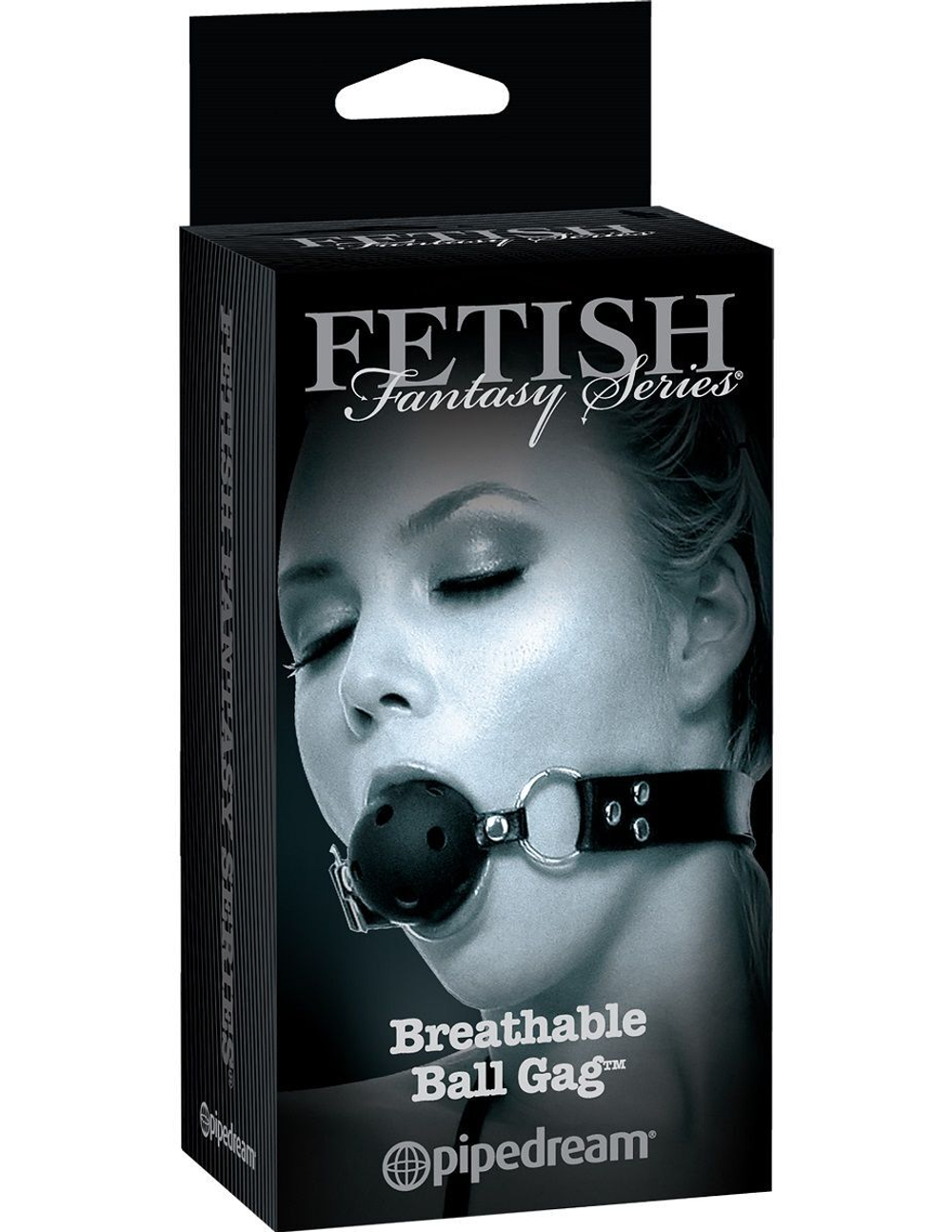 Черный кляп с дырочками Breathable Ball Gag (Цвет: черный)