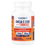 OceanBlue, Professional, Omega-3 2100® с куркумой и апельсиновым вкусом, 60 капсул
