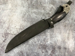 Нож Пластунский Донской, кованая 95Х18,  граб, мельхиор