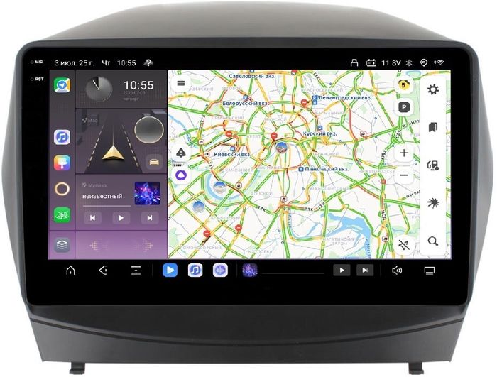 Магнитола для Hyundai iX35 2009-2015 - Kuberg OL-1702 QLed+2K, Android 13, Быстрейшая, CarPlay, 4G SIM-слот