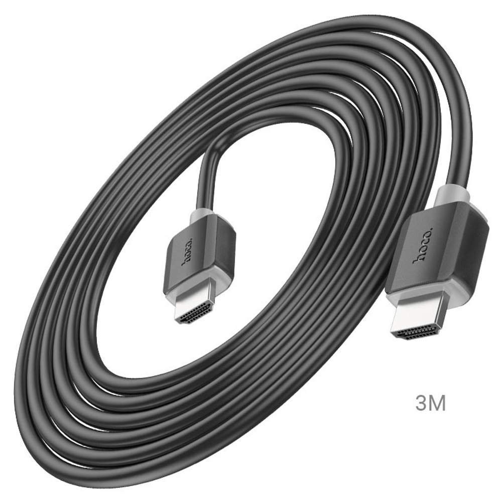 Кабель HDMI - HDMI HDTV2.0 Hoco US08 4K/60Hz 3м черный