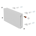 Дизайн-радиатор Royal Thermo Shift Q30 VC2030 - 20 секц. RAL9016