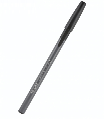Ручка шарик. 0,7мм. черная "GripWrite Grey" (BrunoVisconti)