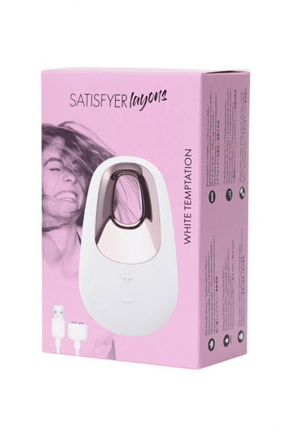 Вибромассажер Satisfyer Layon 5 White temptation (15 режимов) (Цвет: белый)