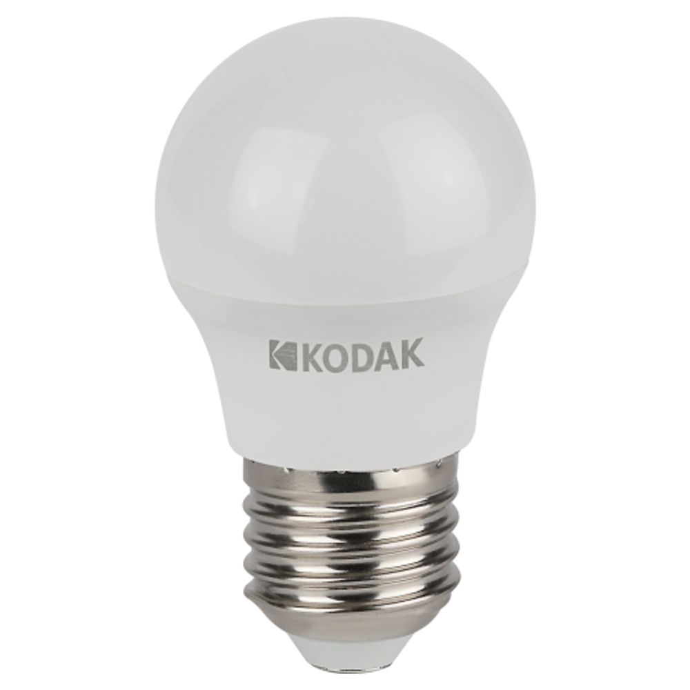 Лампа светодиодная Kodak LED P45-7W-830-E27 K 7Вт шар теплый белый свет Е27 | Kodak