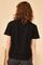 Qadın üçün qara, uzun boğaz t-shirt 10501029