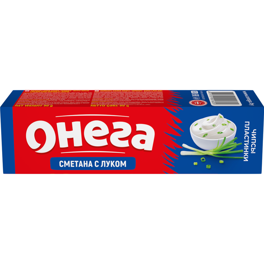 Чипсы Онега Сметана с луком 90 гр