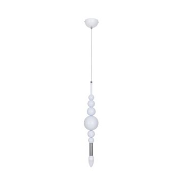 Подвесной светильник 1*E14 8260/1 белый/хром Moderni Nana Lumion