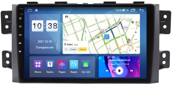Магнитола для KIA Mohave 2008-2017 - Parafar PF227UHD на Android 13, Быстрая, QLED, CarPlay, 4G SIM-слот