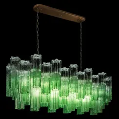 Подвесная люстра Murano 10580/1000R Clear green Loft It