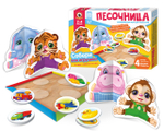 Игра настольная для малышей с объемными фигурками "Песочница" (Р.С.)