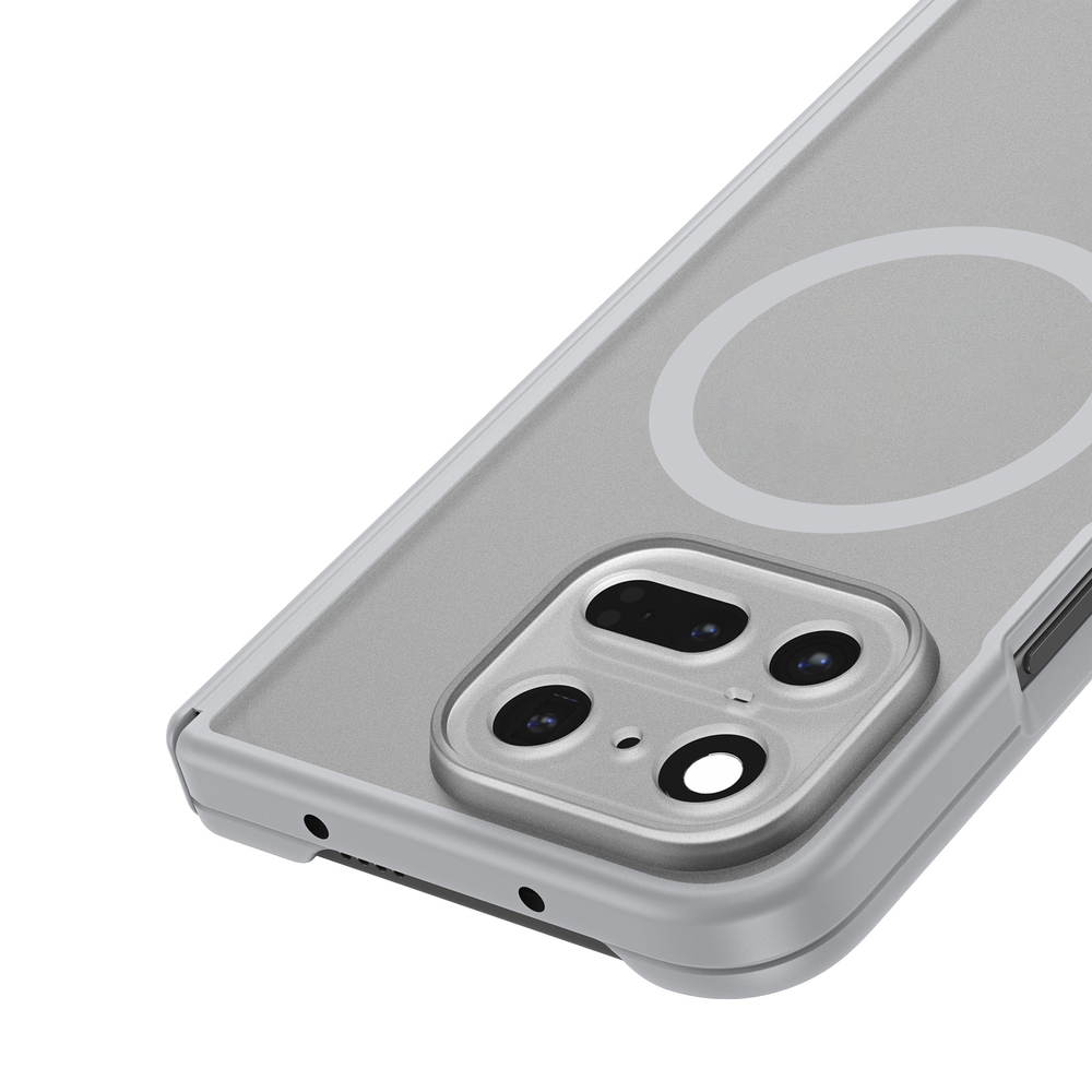 Усиленный чехол с рамками серого цвета и с MagSafe для Google Pixel 11 Pro Fold, серия Expn Series Magnetic от Dux Ducis