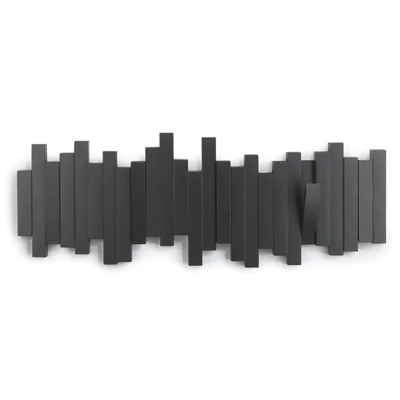 Настенная вешалка Sticks черная