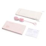 Тренажеры йони из розового кварца 4,5х3см Le Wand Crystal Yoni Eggs Pink LW-031-RQ