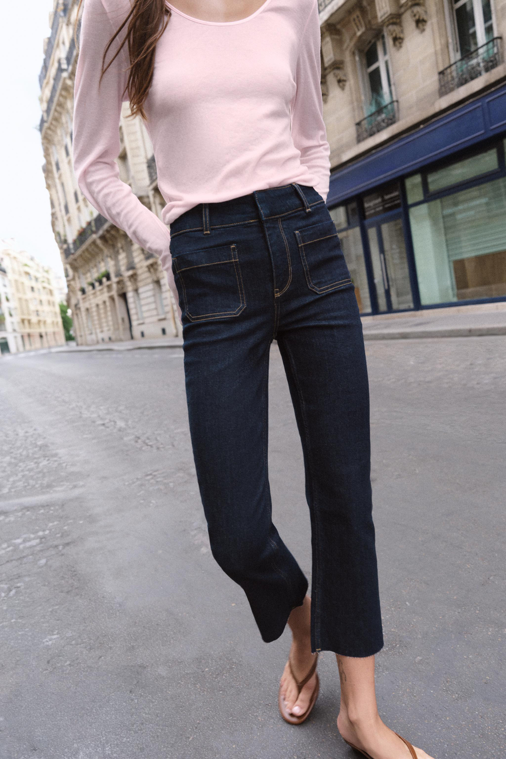 ДЖИНСЫ Z1975 MINI FLARE С ВЫСОКОЙ ПОСАДКОЙ — ZARA
