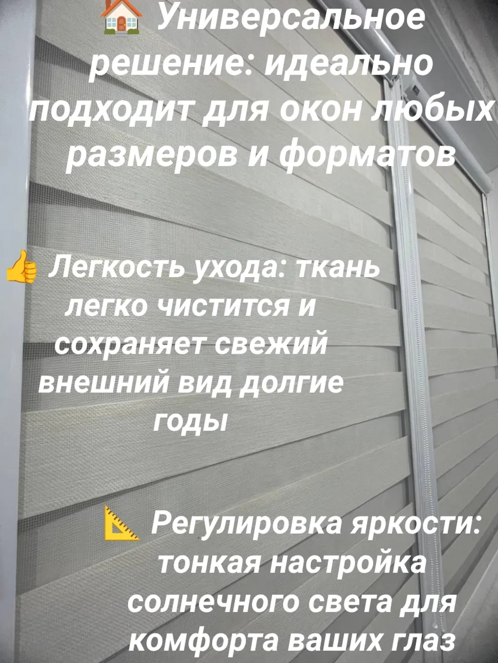 Рулонные шторы День-Ночь 52х190 см