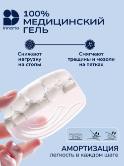 Подпяточник силиконовый, полустельки 3 см