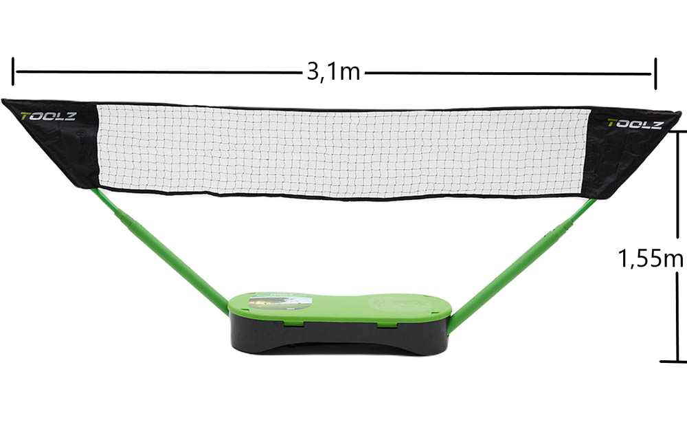 Тренировочный набор Toolz Portable 2in1 Tennis and Badminton Net