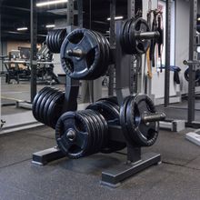 Диск обрезиненный (три хвата, черный) D51 мм PROFI-FIT 10 кг